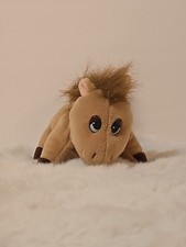 Vintage 1997 POUND PUPPIES Mini Horse Pony Galoob Stuffed Animal Plush Brown