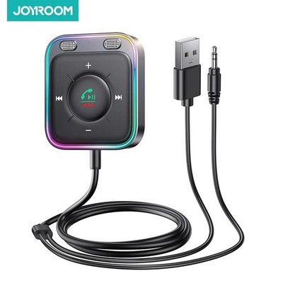 JOYROOM Bluetooth 5.4 AUX Car Adapter[2025 Upgrade] [Stronger Dual Mics& Noise C