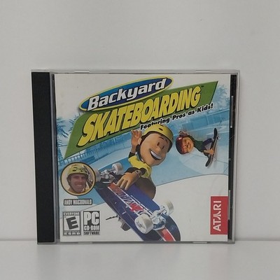 Backyard Skateboarding Atari 2004 PC CD-Rom CIB - Features Pros as Kids