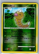 POKÉMON TCG WEEDLE REVERSE HOLO 86/111 COMMON RISING RIVALS NEAR MINT