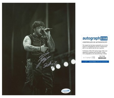 ADELAIDO PAYO SOLIS SIGNED 8X10 PHOTO GRUPO FRONTERA LEAD SINGER - ACOA COA