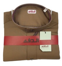 54 XXLARGE SIZE High Quality WINTER Daffah KHAKI COLOR Thobe Jubba Flat Sleeves