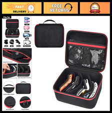 Travel Case for 4 Ski Goggles, Portable Snowboard Glasses Storage Bag with Mesh