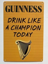 Guinness Beer - Notre Dame University Sign - Drink Like A Champion - Irish