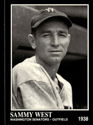 Sammy West 1991 Conlon Collection TSN Card #241 Washington Senators