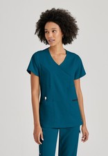 Grey's Anatomy by Barco Spandex Stretch GRST001 - Kim Top-3 Pocket V-Neck Top