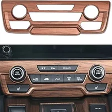 Air Conditioning Knob Climate Control Module Panel Peach Wood Grain Center Conso