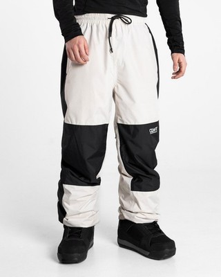 Colourwear 10K Knox Snow Pant Off White Ski Snowboard Hose Baggy Style NEU