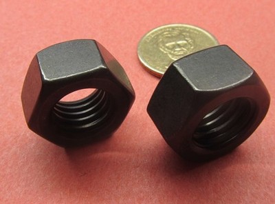 18-8 Stainless Black Oxide Hex Nut RH, 5/8''-11 x 15/16'' W x 35/64'' H, 10 pcs