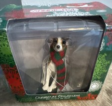 Sandicast  Greyhound  Christmas Ornament Dog Figure w/Scarf NEW Original Box
