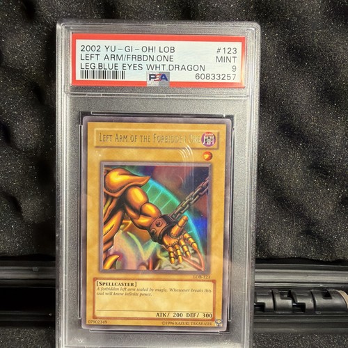 2002 Yu-Gi-Oh! Legend of Blue Eyes White Dragon 123 Left Arm PSA 9 - 2216