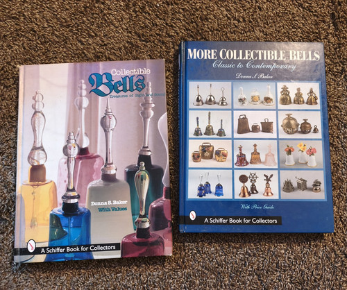 Collectible Bells & More Collectible Bells by Donna S. Baker Schiffer 2 book lot