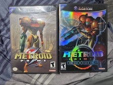 Metroid Prime 1 & 2 Echoes Nintendo GameCube Game Cube GC COMPLETE Black Label
