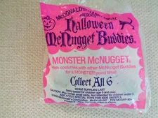 Monster McNugget  1992 Halloween McNugget Buddies Happy Meal
