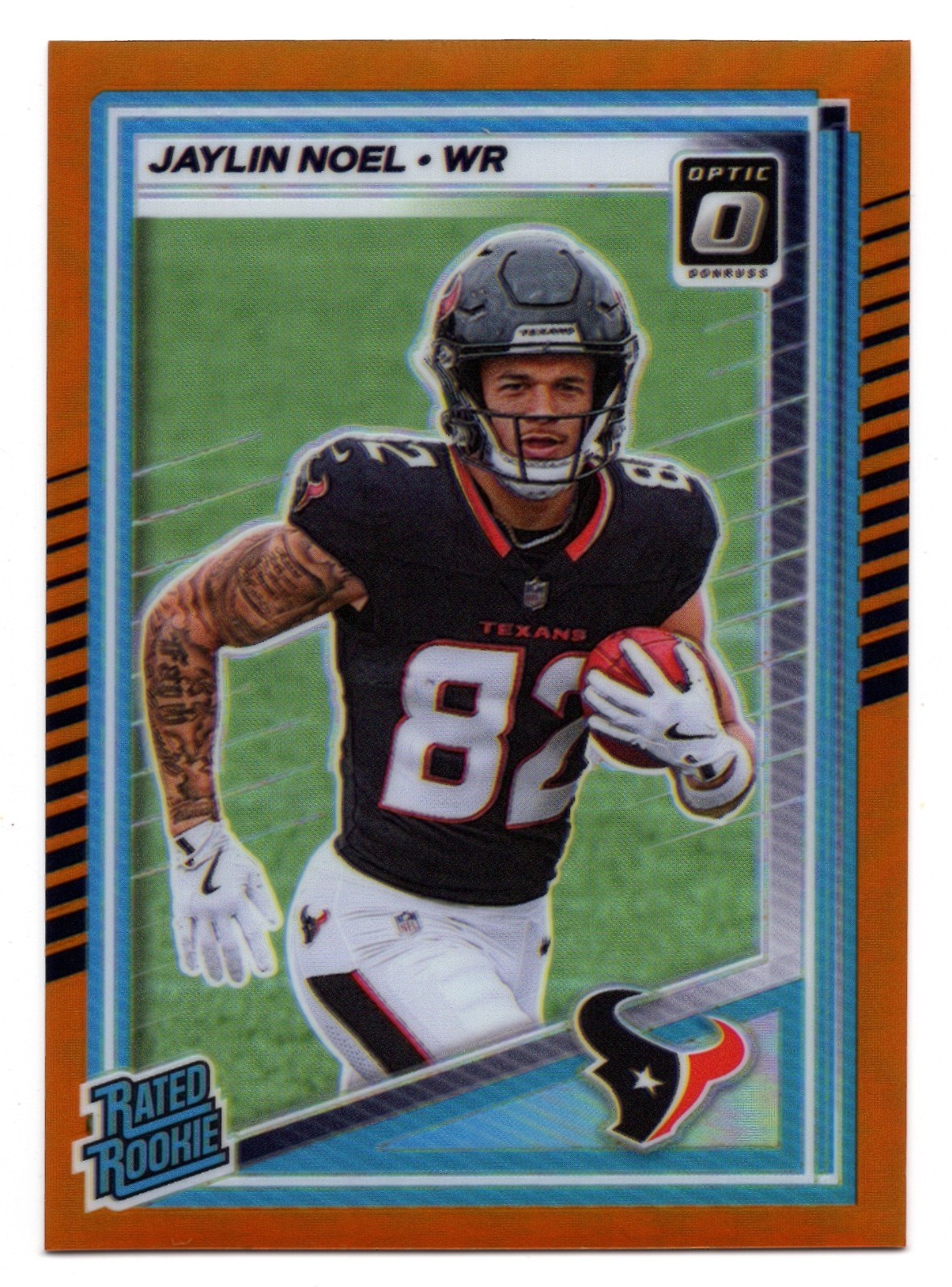 2025 Panini Donruss Optic JAYLIN NOEL #241 Orange Prizm Rated Rookie /299-Texans