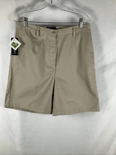 Blue Generation Women's Shorts, Size 14 Expandable Side Waist Stain Release NWT