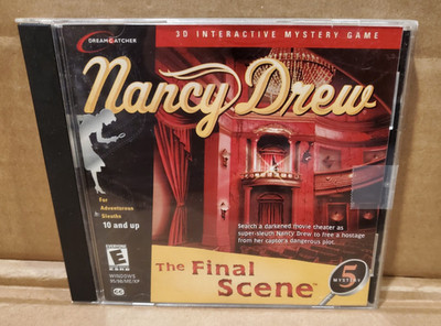 Nancy Drew: The Final Scene PC Game 3D Interactive Mystery game CD-ROM 2001