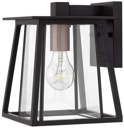 Hinkley Walker 9 1/2" High Black Outdoor Wall Light - Picture 1 of 4