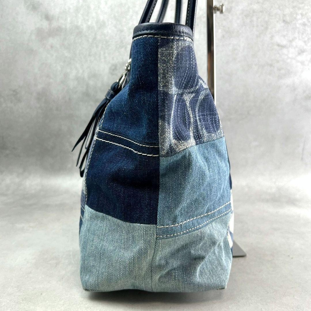 Vintage Coach Poppy Denim Patchwork Tote - Gem