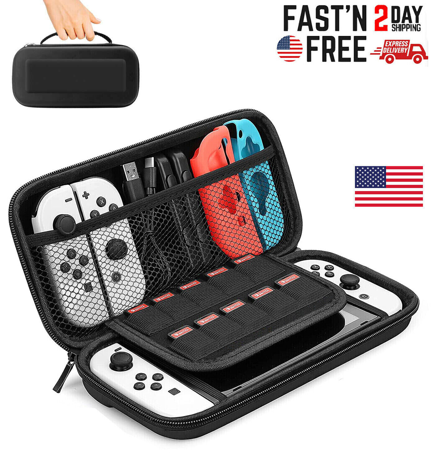 Case Nintendo Switch & New Switch OLED Model(2022) Hard Travel Bag 709445115774 eBay