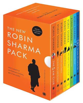 The Robin Sharma 8 Books Collection Box set  5AM Club, Monk Who Sold His Ferrari
