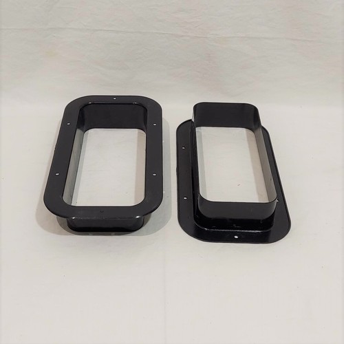 Ventilación de techo de remolque 1 par de plástico negro de bajo perfil con anillo de ajuste de 2 pulgadas - Imagen 5 de 6