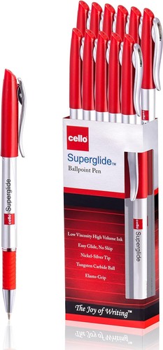 BIC-CELLO Ballpoint Pen Pk of 12 Pens Smooth Writing (1.0mm) superglide - Picture 20 of 26