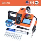 60W Soldering Station Kit Adjustable Temp Soldering Iron Desoldering Tool