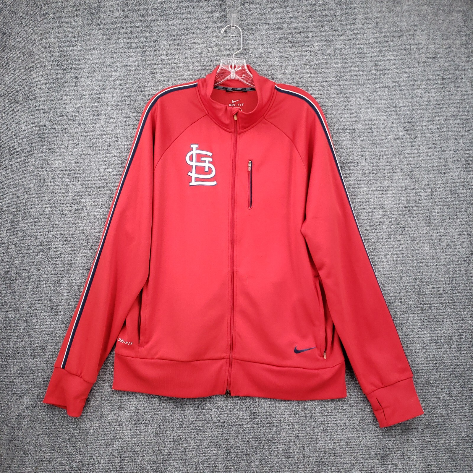 SACAI X NIKE Giacca Nike St Louis Cardinals Uomo XL Extra Large Rossa Dri Fit Track Full Zip
