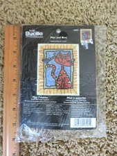 Plaid Bucilla Max & Bird Counted Cross Stitch Kit New
