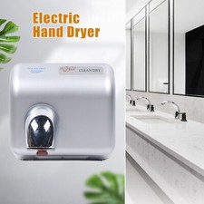 2300W Hand Dryer Commercial Household Automatic High Speed Stainless Steel NEW
