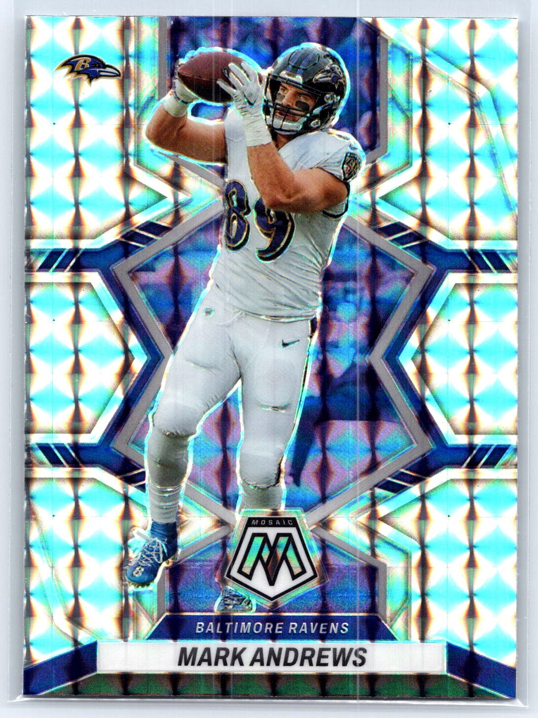 Mark Andrews 2022 Panini Mosaic Silver Prizm #17 Ravens