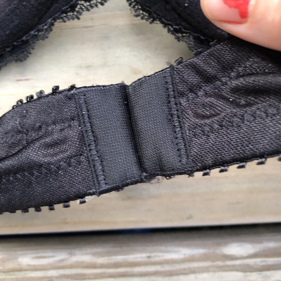 Sujetador con aros BestForm negro encaje ribete sin tirantes 38C 6503 Foto 4 de 4