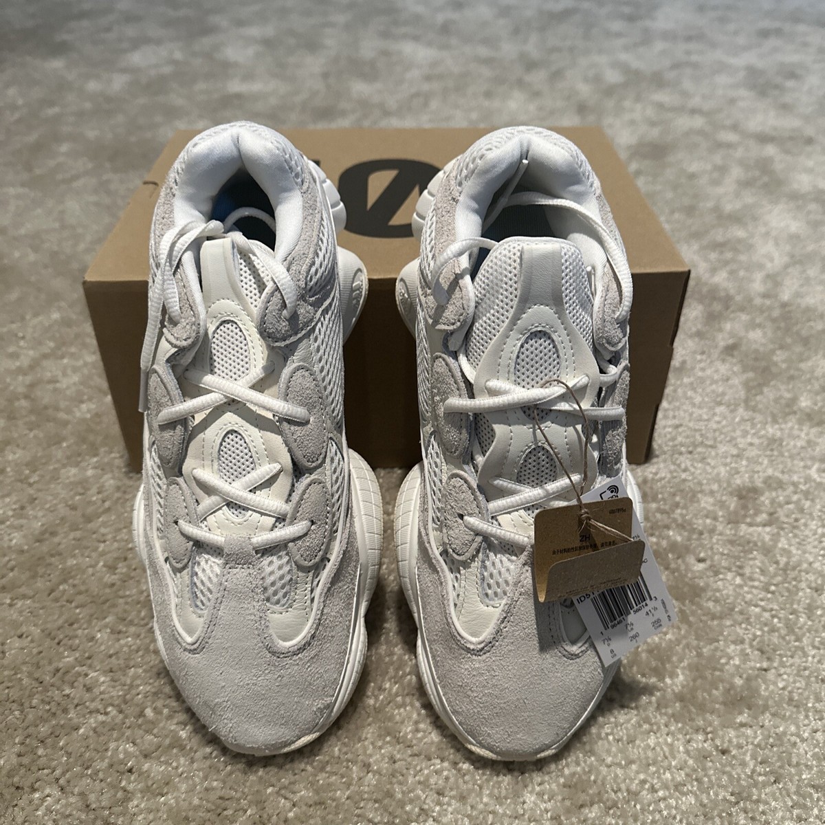 adidas gazelle silver green womens Adidas Yeezy 500 'Bone White' (2019) main image 0