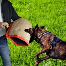 Pet Dog Bite Sleeve Training Arm Protection Aggressive Dog Chew Toy With Handle.