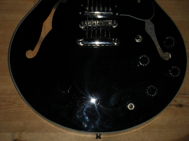 Toni Smith Semi acoustic electric guitar Black w/HC ship