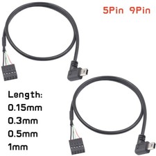 Male Micro USB to Female Header Motherboard Connector PC Cable Cord 5 Pin