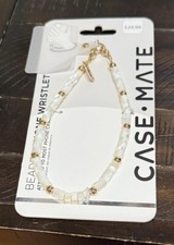 Case-Mate Phone Charm with Beaded Pearls Wristlet for Smartphone Cases