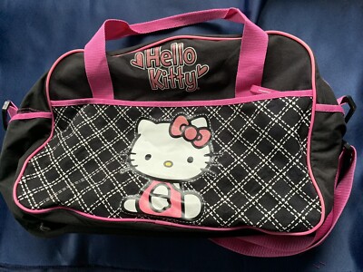 Sanrio 2013 Hello Kitty Pink Black Polka Dots Duffle Bag Hello Kitty Pink Bow Duffle Bag - Tokyo Otaku Mode (TOM) main image 3