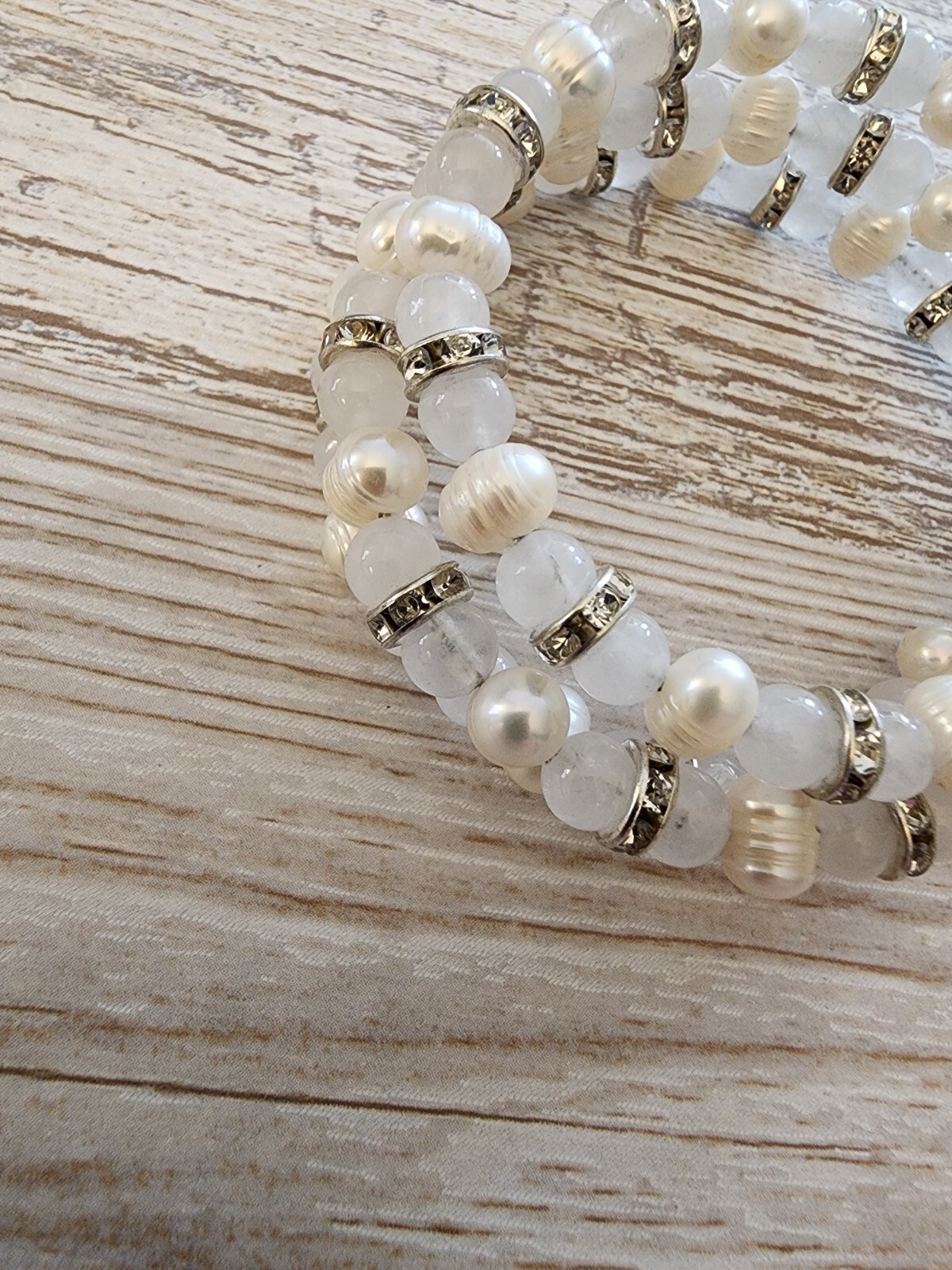 Two Unique Memory Wire Wrap Bracelets. Two 3 wrap… - image 8