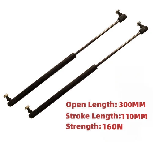 Gas Struts 300mm-160N x2 (8mm Shaft) Caravans Trailers Canopy Toolboxes Strut - Picture 1 of 8