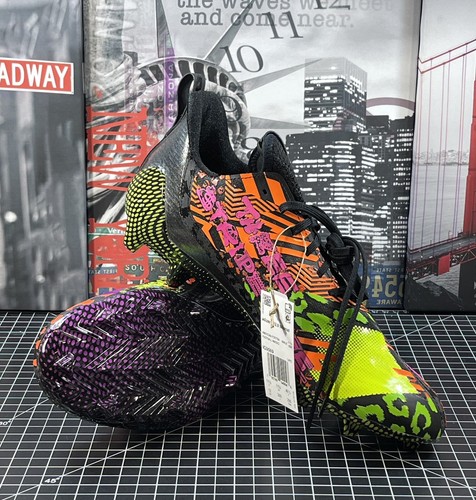 adidas Men's adizero 12.0 Mismatch Football Cleats IG9569 Black/Multi SZ 12 NEW - Picture 10 of 13