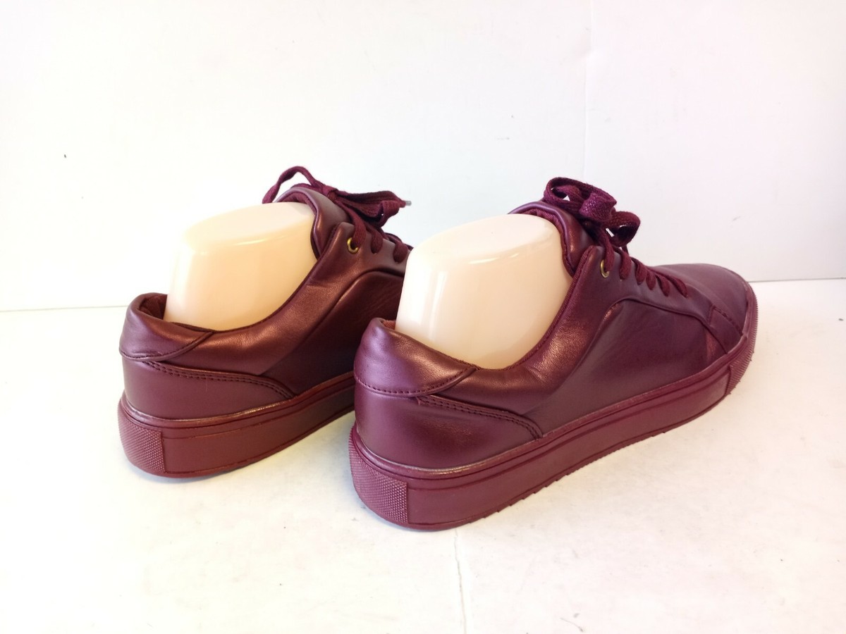 WRʕ•̫͡• PRIMARK Lace-Up Burgundy Trainers Sneakers 145478 Women's