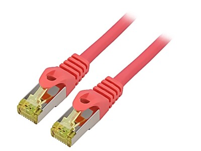 PCF6A-10CU-0100-R Patch cord S/FTP 6a Line Cu LSZH rot 1m 27AWG Adern: 8 LANBERG