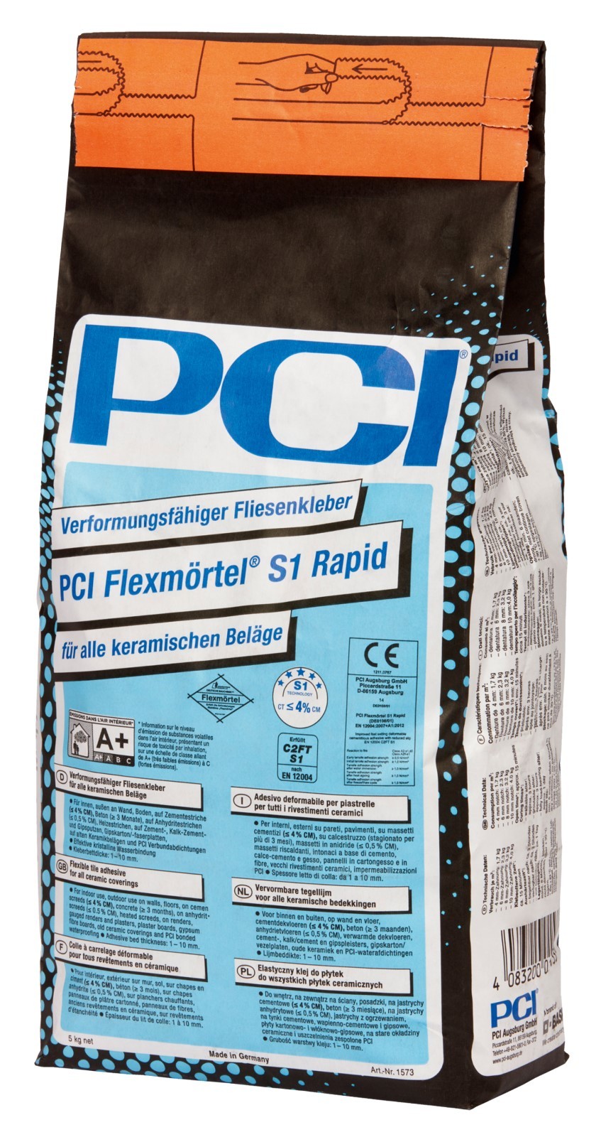 PCI Flex Mortar S1 Rapid 5 kg Rapid Adhesive Flexible Tile Adhesive