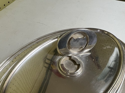 Crescent Silverware Co. Silverplate Serving Dish Covered Antique 4057P Dartmouth - Picture 4 of 12