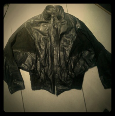Vera Pelle 44 M/L BLACK Leather Jacket 