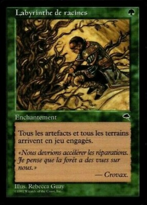 Labyrinthe de racines / Root Maze FRENCH Slightly Play Tempest magic mtg