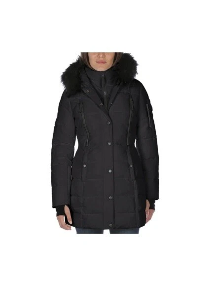 Nautica faux fur top bib puffer jacket
