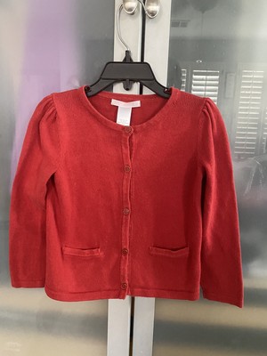 Red Cardigan Girls Sweater 2T 